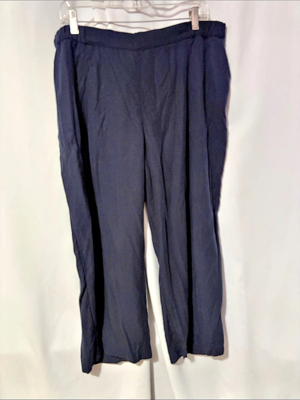 M.M.LaFleur Wide Leg Lyocell Pants in Black Size XL Like New